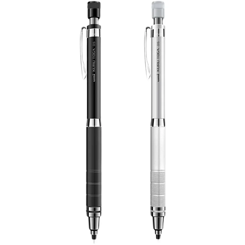 Uni Mechanical Pencil Set M5-1017 Kuru Toga Roulette Model Automatic Lead Spin 0.5mm Office School Supplies Japanese Stationery image 6