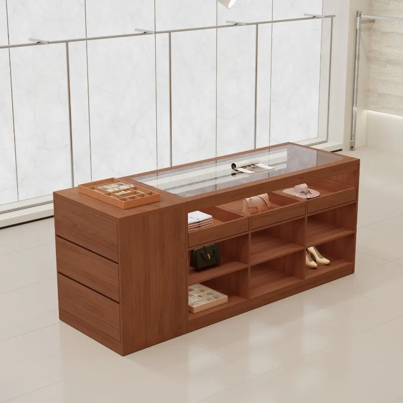 Clothing store Nakajima cabinet, medieval women's clothing store, flowing water platform push-pull free combination