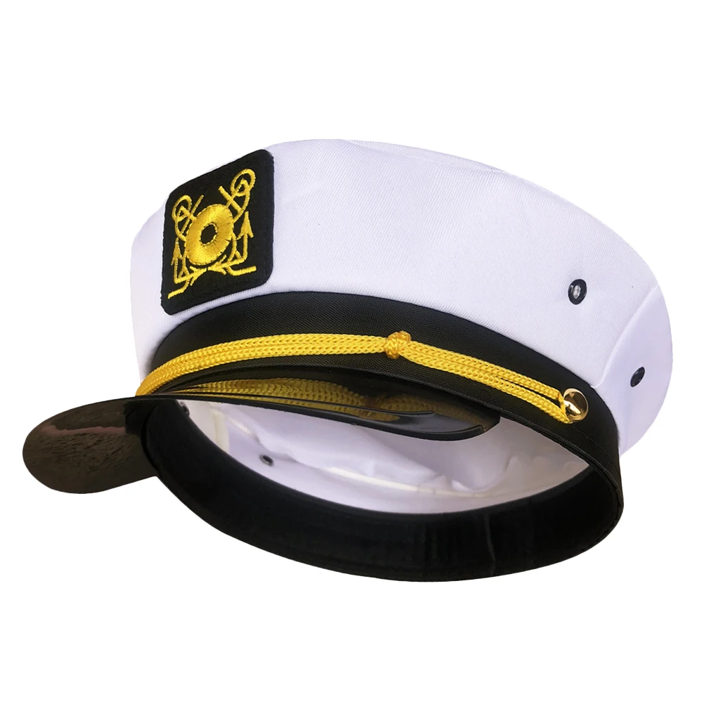 

Halloween Costumes Sailor Hat Navy Hats Boat Cap Pilot Captain Adult Pirate Child