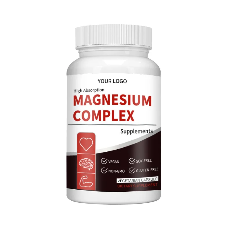 Magnesiumcapsules-Gezondheidssupplement Voor Botten, Spieren En Hart, Slaapondersteuning, Spierontspanning, Stress En Angstverlichting