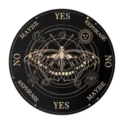 Tableros Ouija, tablero de adivinación de bruja de madera, suministros para manualidades de bruja, juguetes para contar fortuna, fabricación de decisiones, péndulo, altar de bruja