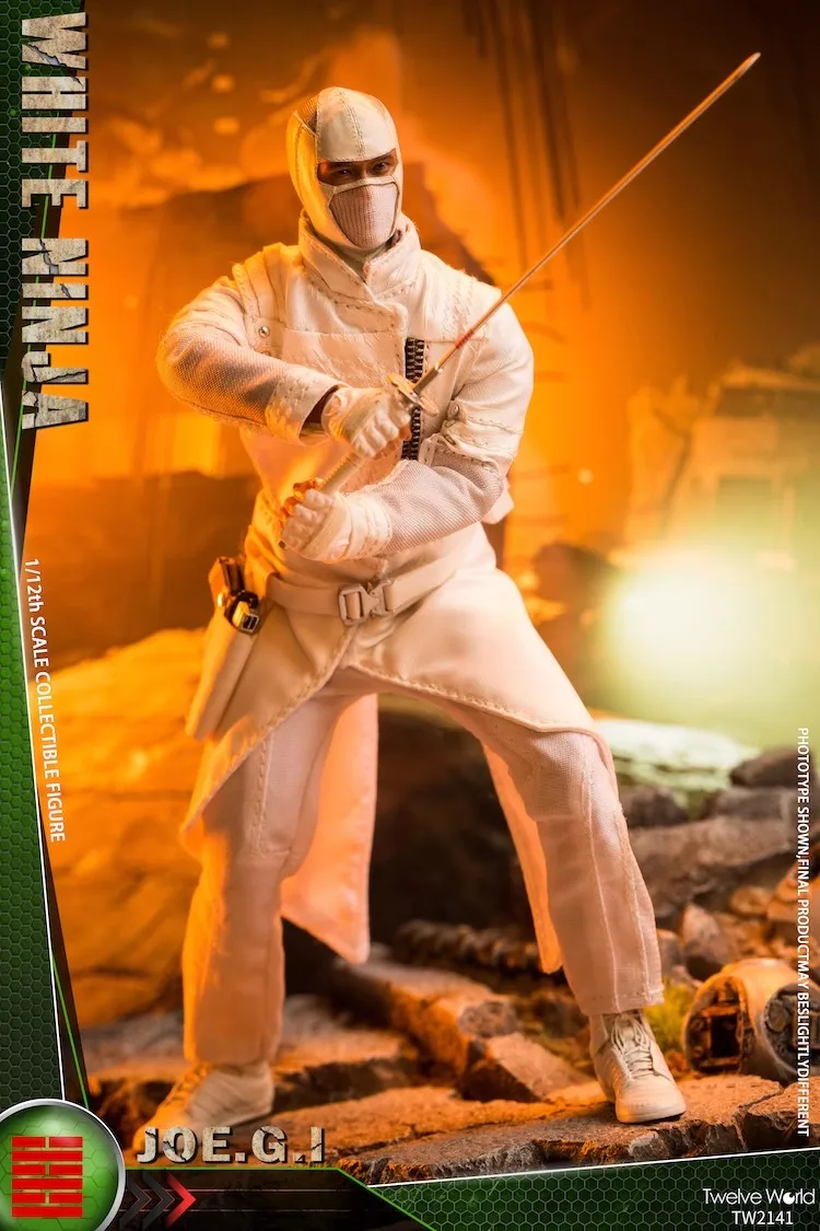 

TWTOYS TW2141 1/12 Soldier White Ninja Full Set 6'' Action Figure In Stock Hot Sale