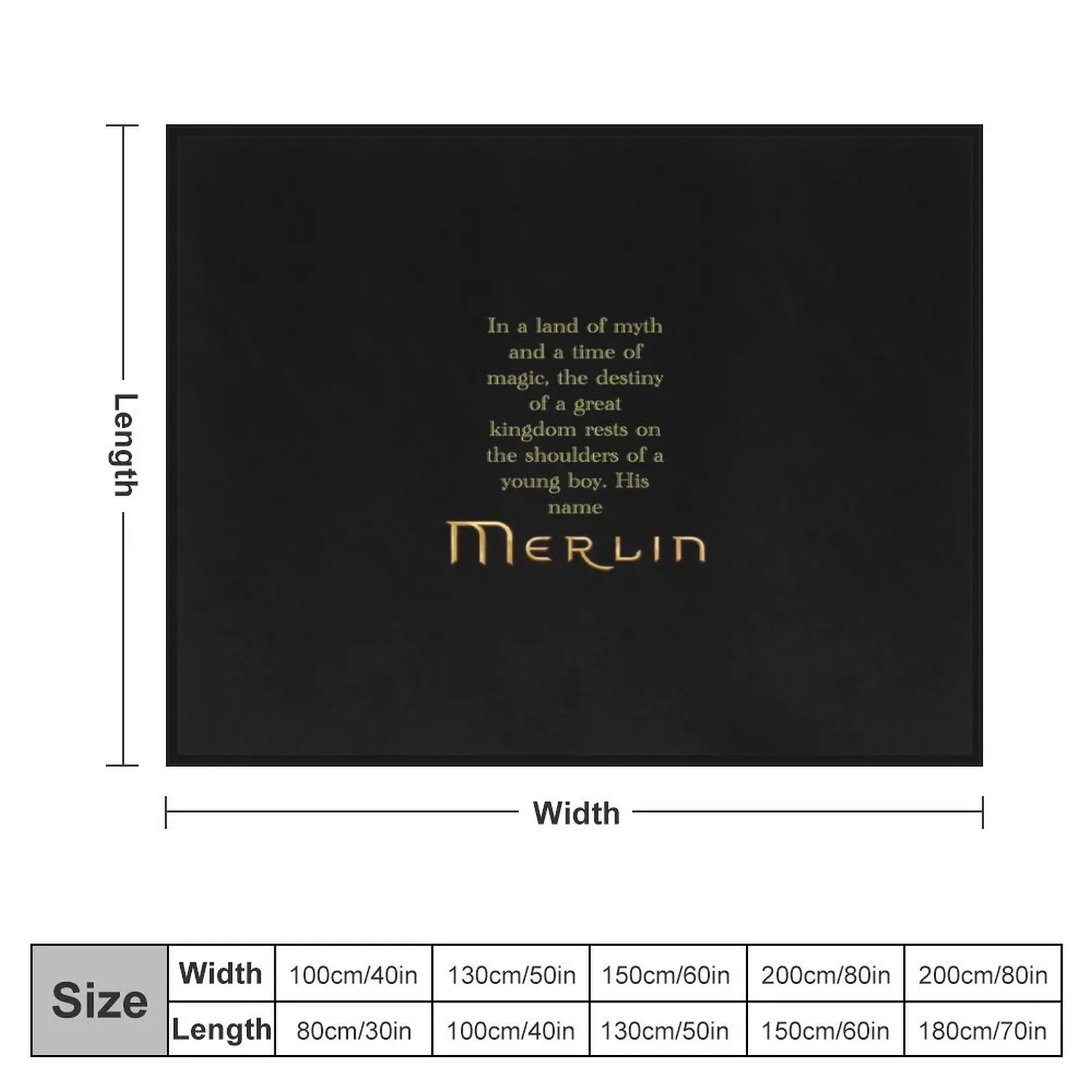 Merlin Intro Throw Blanket Sofa Blankets For Baby Blankets