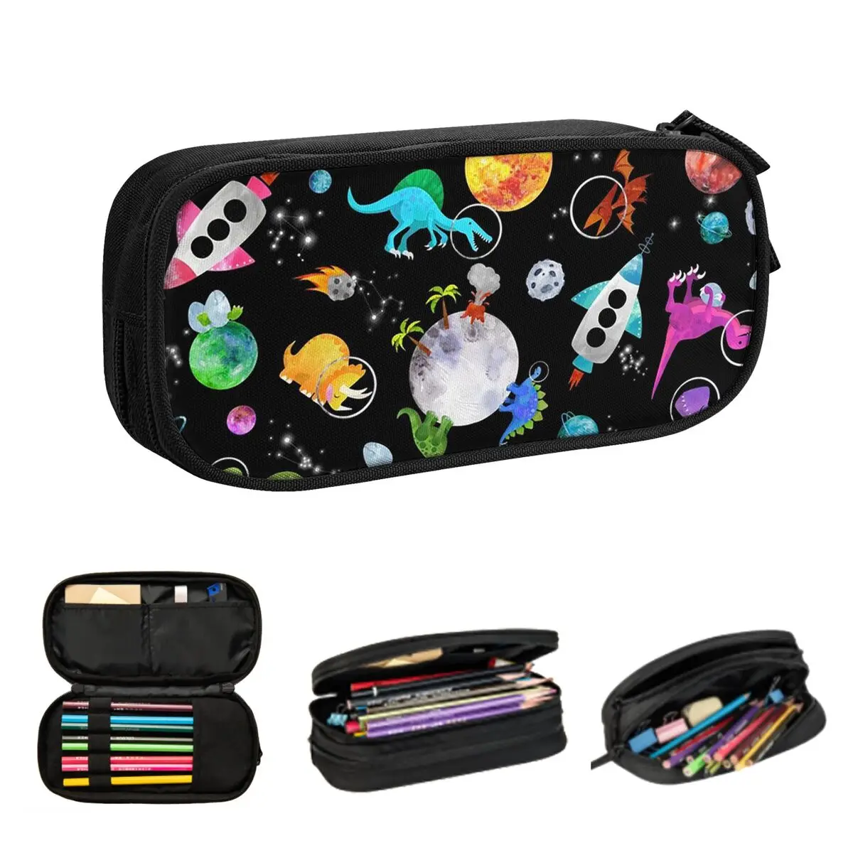 恐竜恐竜宇宙鉛筆ケース学生ギフト用ペンボックス鉛筆バッグ大容量鉛筆ポーチ文具用品