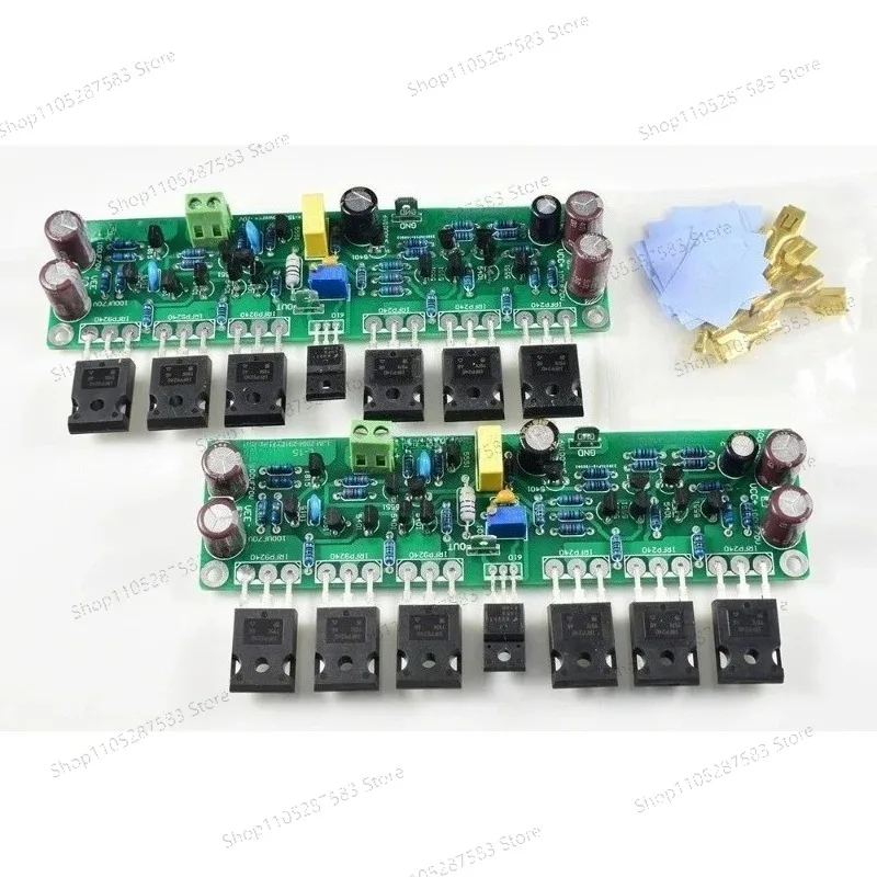 

2PCS L15 MOSFET Stereo Amplifier Board 2-Channel AMP 300W 8R CLASS AB IRFP240 IRFP9240