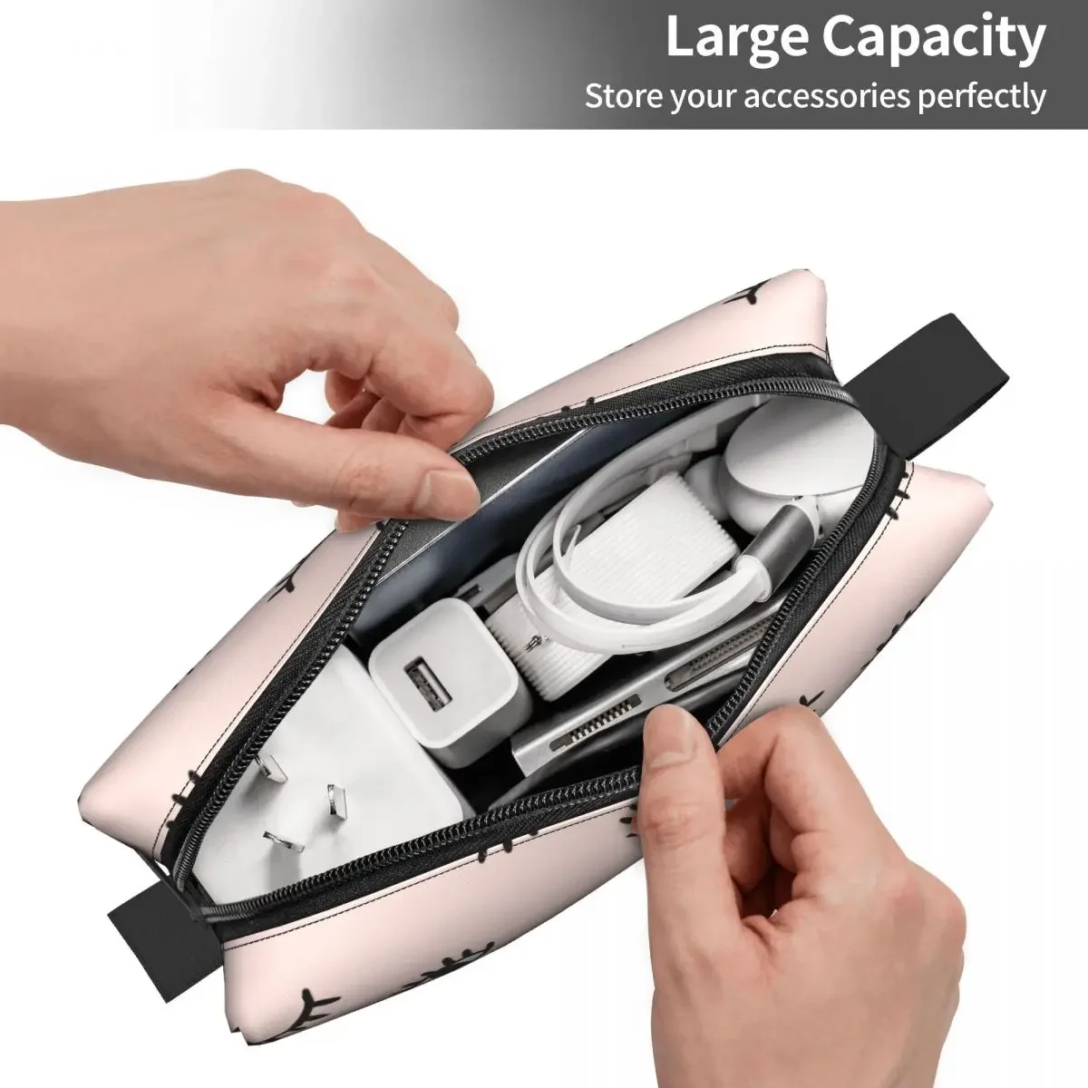 Hand Drawn Eye Doodles Makeup Bags Men Cosmetic Bag Fashion Travel Makeup Organizer Case image 4
