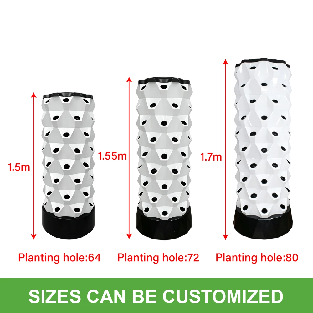 Farm Grade Durable Polymer Leak Proof Base Reservoir 5 Gallon Hydroponic Lettuce Tower For Condo Balcony Grower Trusted