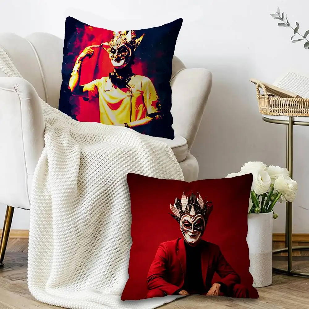DJ Boris Brejcha Cushion Cover Polyester Sofa Cushions Decorative Throw Pillows Home Decoration Pillowcover