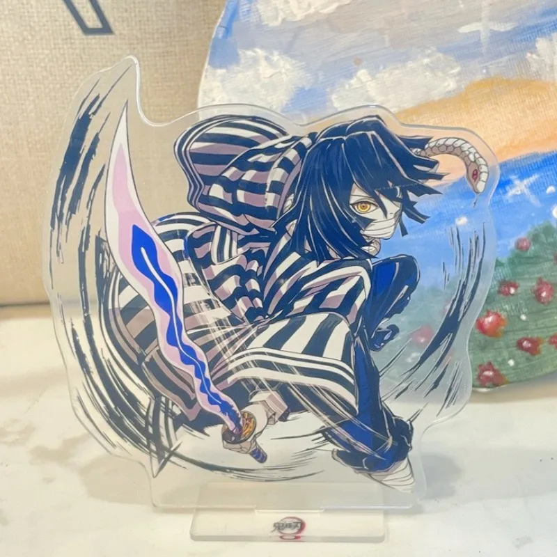 

Kawaii Demon Slayer Acrylic Ornaments Iguro Obanai Anime Action Figure Car Desktop Decoration Models Children Toy Birthday Gifts