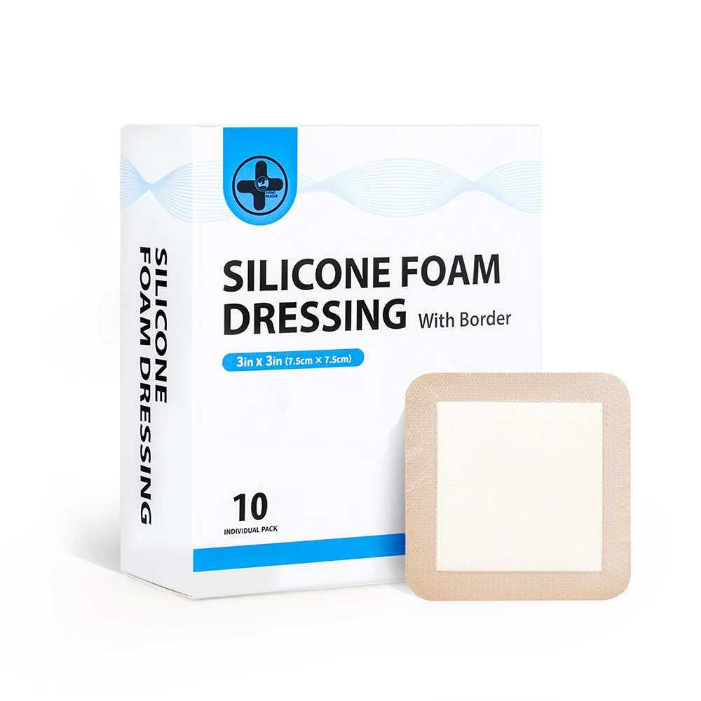 RHINO RESCUE SILICONE FOAM DRESSING| Waterproof Bandages, Dressings & Patches for Sports, Outdoor, Family & First Aid