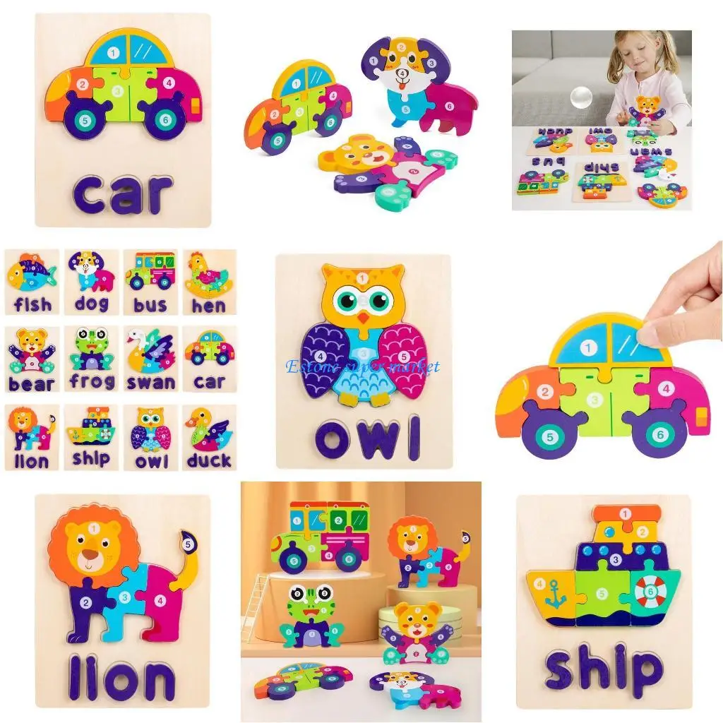 

090B Learning Puzzle Toy 3-D Kids Early Developmental Activity Toy