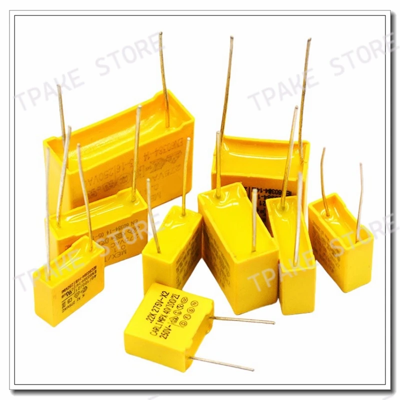 MKP 275VAC X2 안전 캐패시터 0.01uF 0.022, 0.033, 0.047, 0.068, 1.5, 2.2UF, 104K, 223K, 333K, 474K, 155K, 225K 간섭 억제
