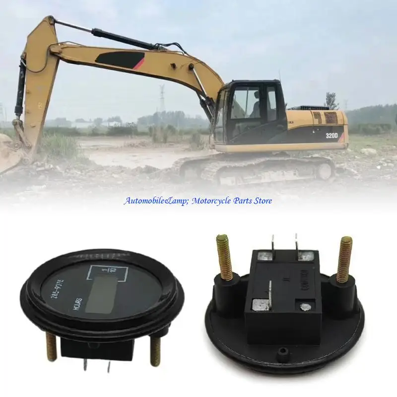 H7BD Excavator Hour Meter with LCD Display Engine Usage Trackers for Effective Heavy Equipment Maintenance Generator 285-9075