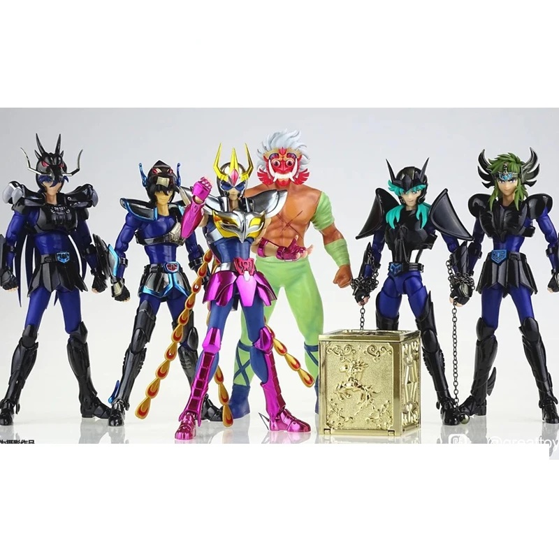 In Stock GT Model Saint Seiya Myth Cloth EX Phoenix Ikki Pegasus Dragon Shiryu Andromeda Shun Cygnus V1 Black Knights of Zodiac