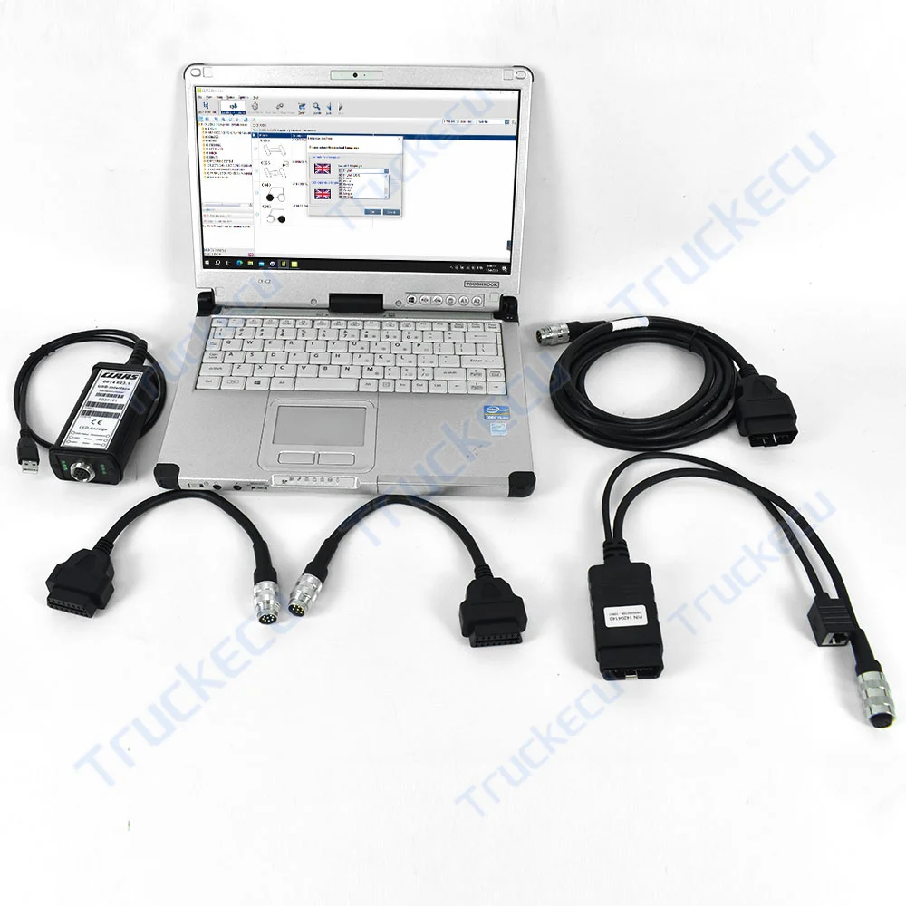 C2 laptop+For Claas simulator p/n14204140 cable For CLAAS DIAGNOSTIC KIT (CANUSB) MetaDiag