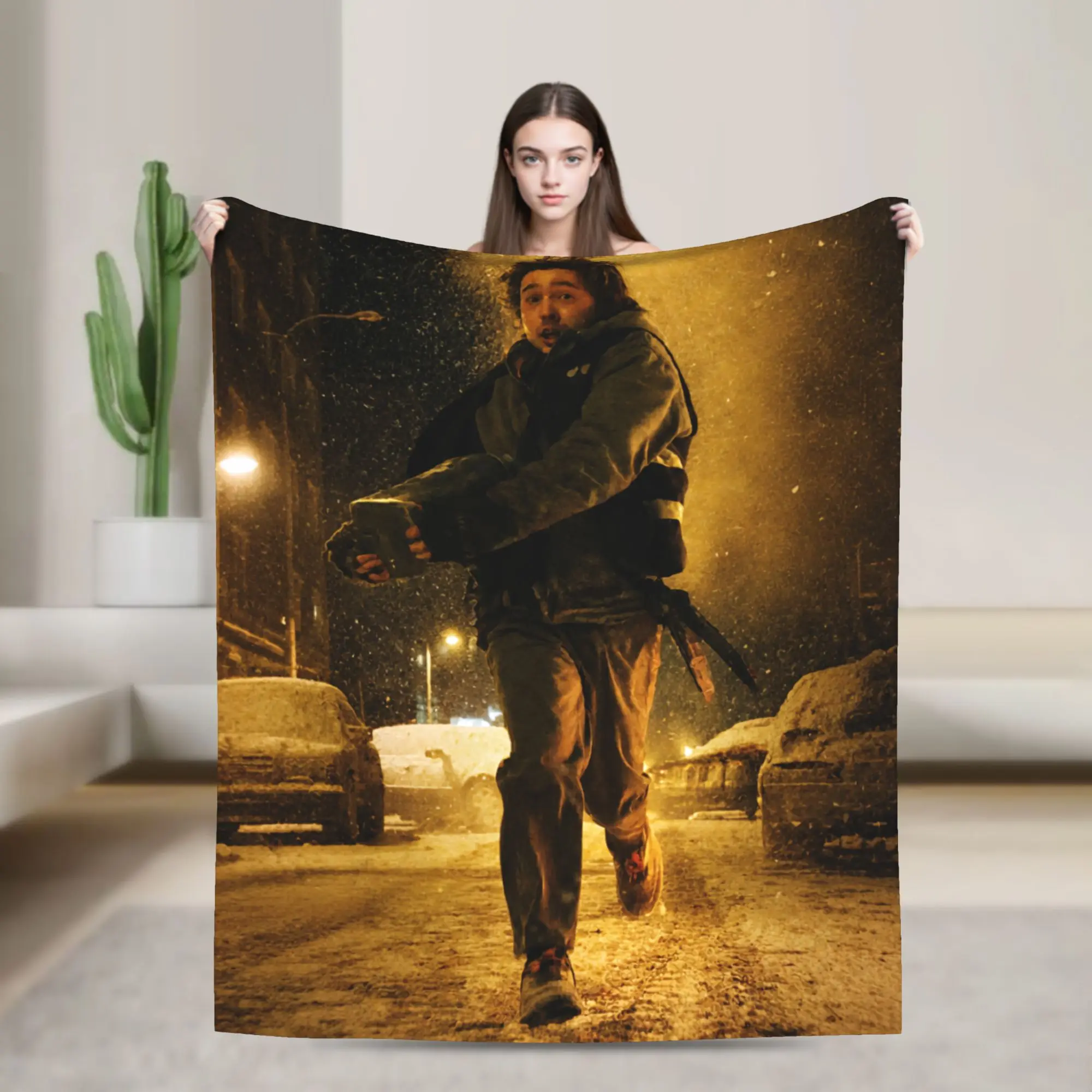 Bryan 2026 RE Movie Raccoon City Horror Movie Fleece Blankets  Funny Throw Blankets for Home Hotel Sofa  200x150cm Quilt