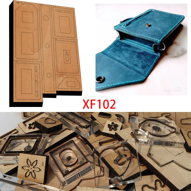 

New Japan Steel Blade Wooden Die Single shoulder bag Wallet Leather Craft Punch Hand Tool Cut Knife Mould XF102