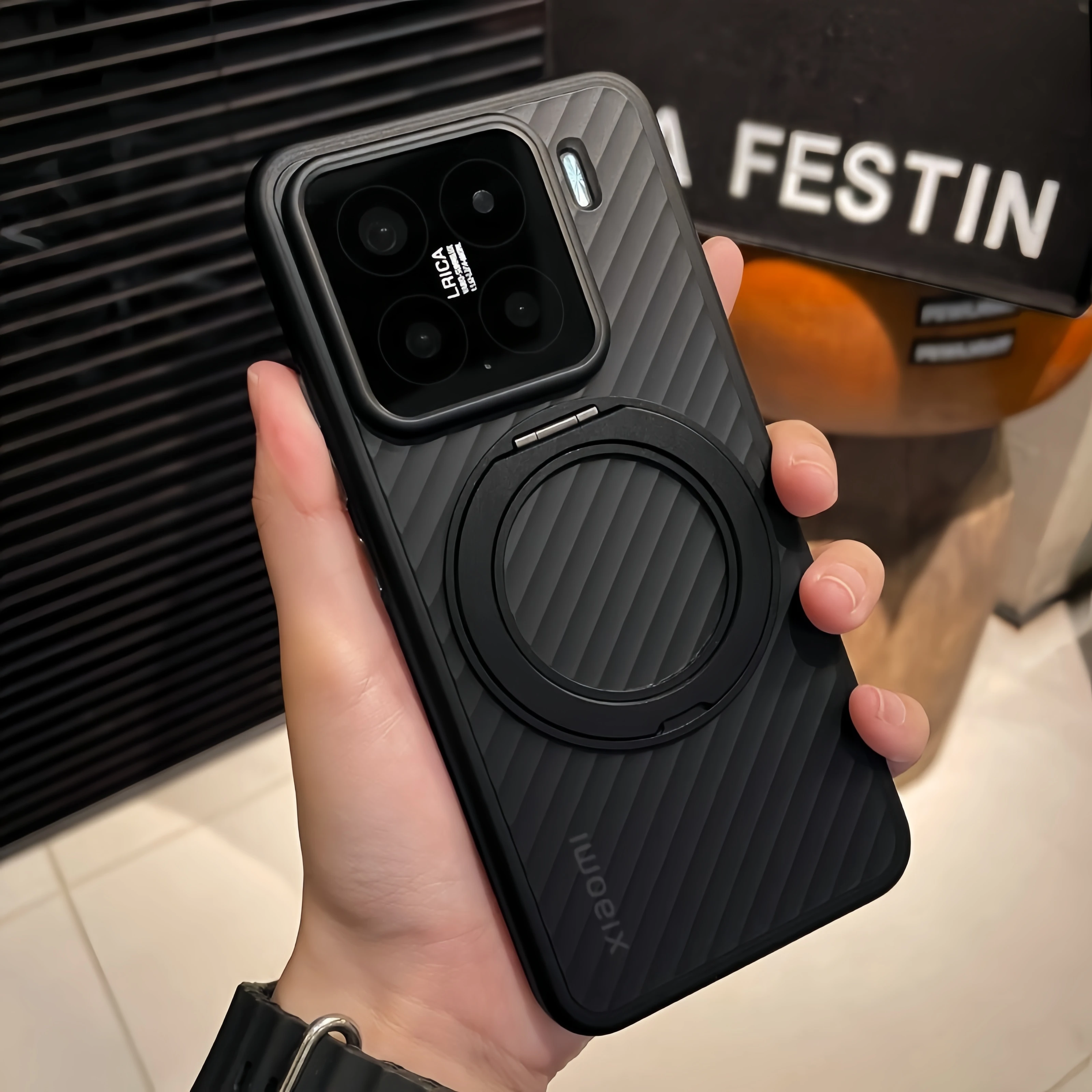 

Чехол для Xiaomi 15, роскошный пульсирующий узор, магнитный кронштейн Magsafe, противоударный чехол для телефона Xiaomi MI 15 14 Pro 5G, бампер в виде ракушки
