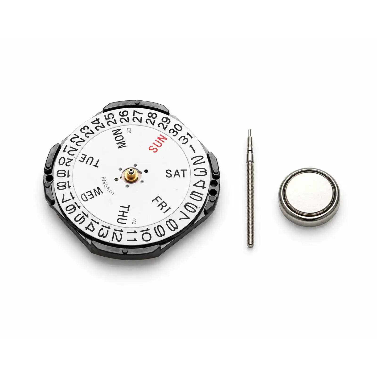 VX43E Quartz Watch Movement W/Stem 26.6mm 3 Hands Date Day For Seiko 7N43A V343 V348 V743 Y143 Watch Movement Replacement