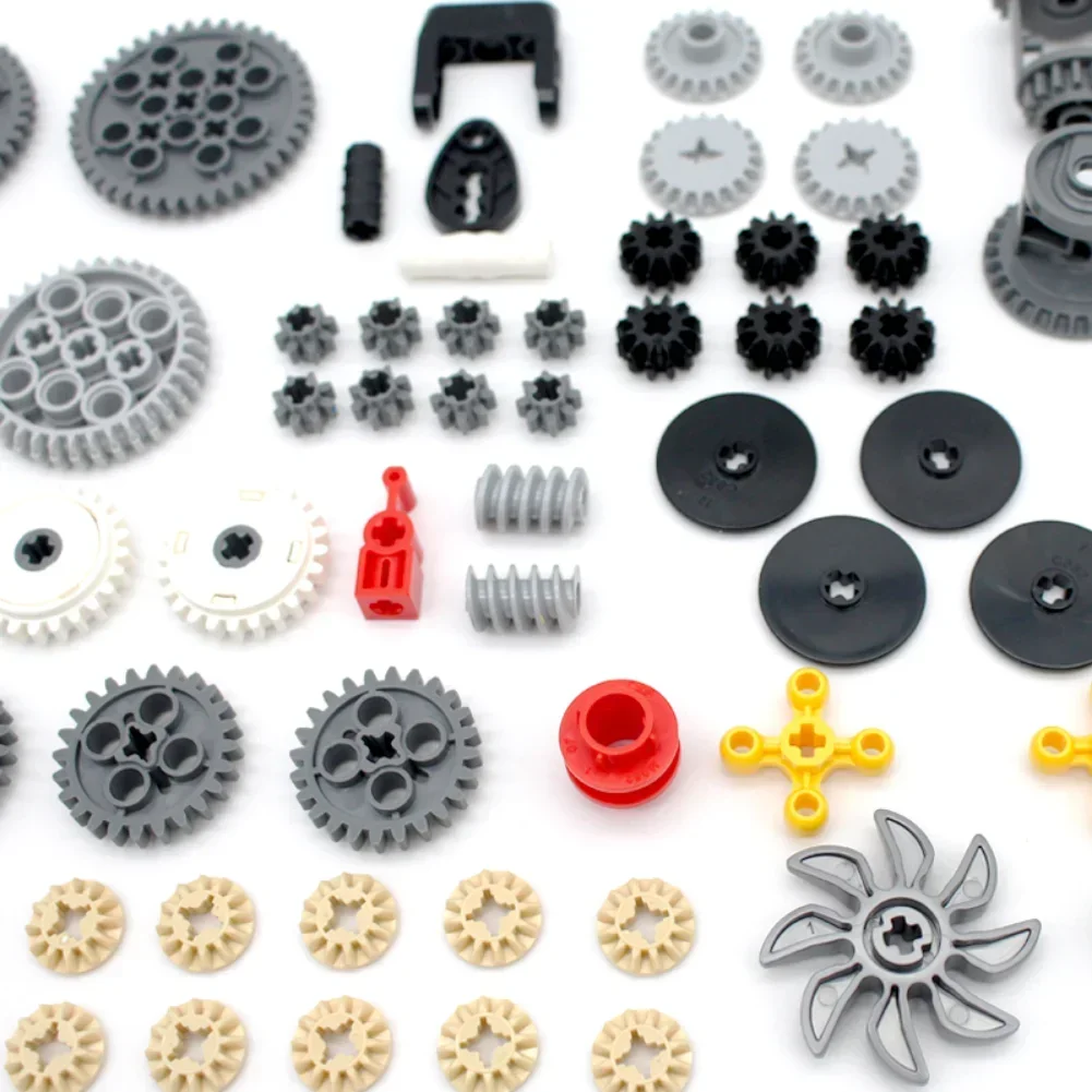 117PCS MOC Tecnologia Set di ingranaggi a velocità variabile Kit di ingranaggi tecnici Puzzle Giocattoli fai da te compatibili con i piccoli blocchi Legoeds