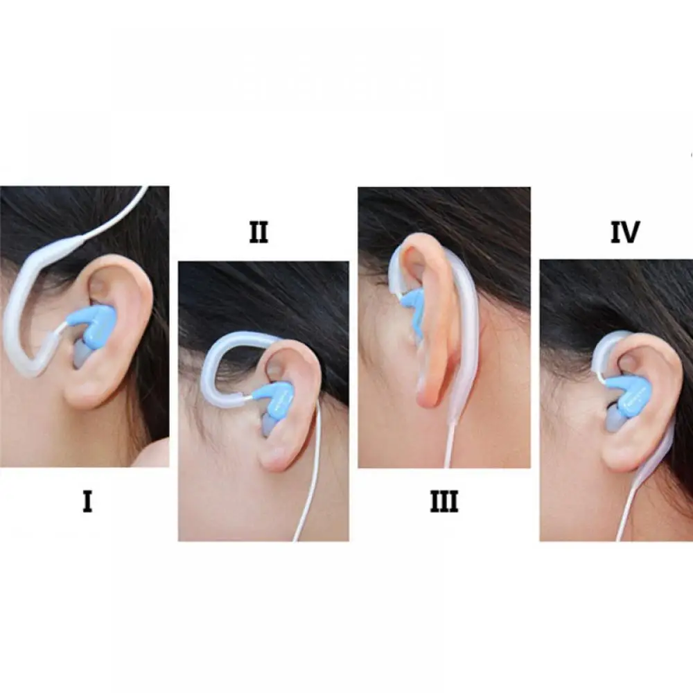 Bluetooth Earphones Transparent Soft Silicone Ear Hook Loop Clip Headset Earphone Hook For Sports Running Earphone Accessories