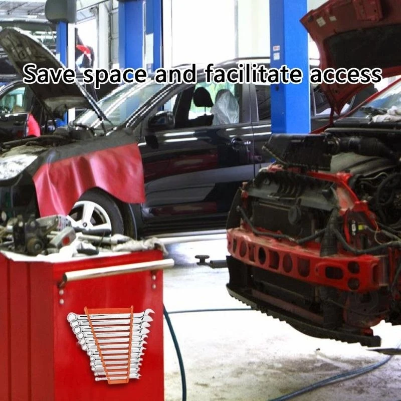 2pcs Multifunktionsmultifunktionsmagnetschlüssel -Rack -Rack -Werkzeughängehalterregal für sichere Werkzeugorganisation in und