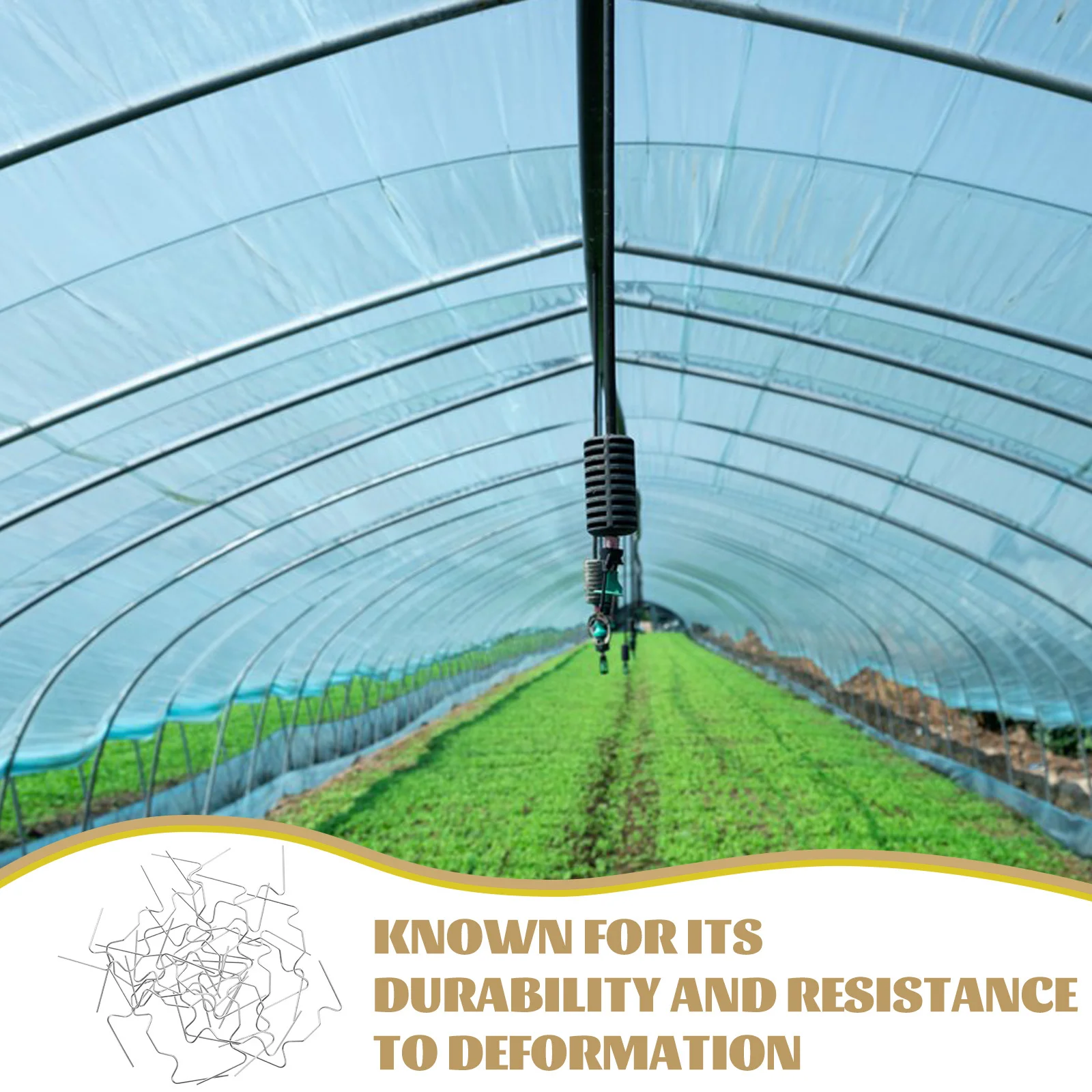 

25Pcs Greenhouse W Clips Stable Support Metal Glazing Clips Simple Installation No Tools Required Greenhouse Fixing Tool