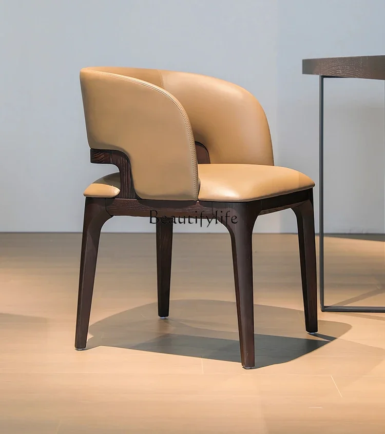 pg45Light Luxury Modern Simple Home Chair Nordic Backrest Hotel Conference Chair Study Stool