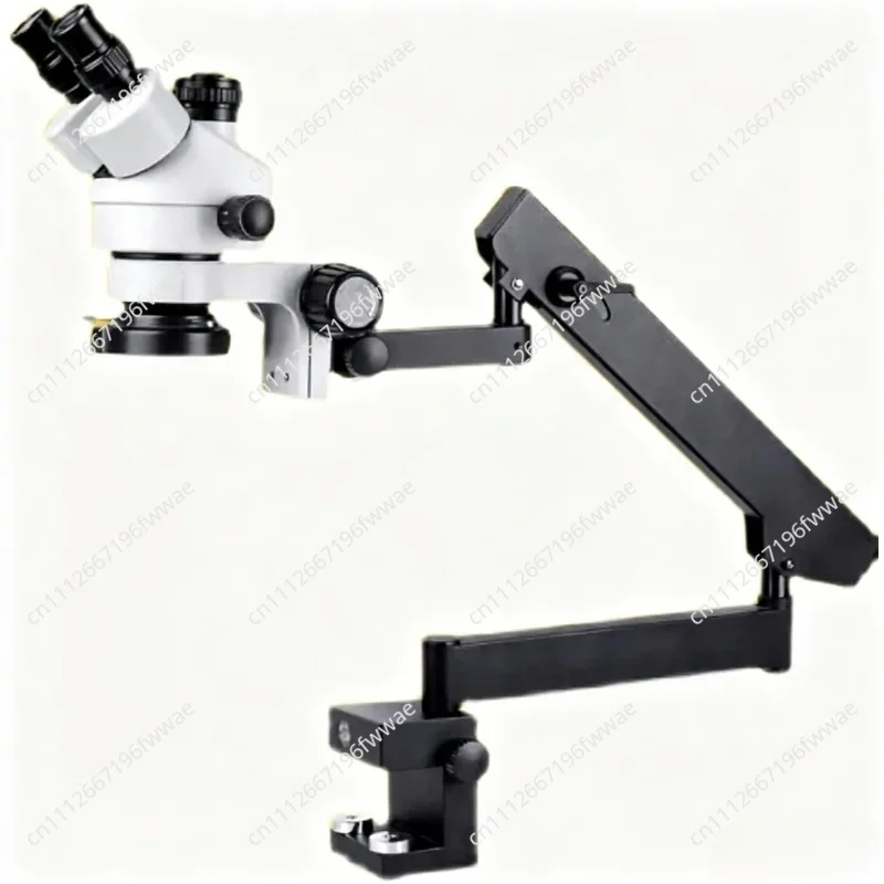 Dual Arm Universal Stand Boom Stand  Arm Bracket Long Arm Lab Adjustable Focus Holder（Does not include a microscope）