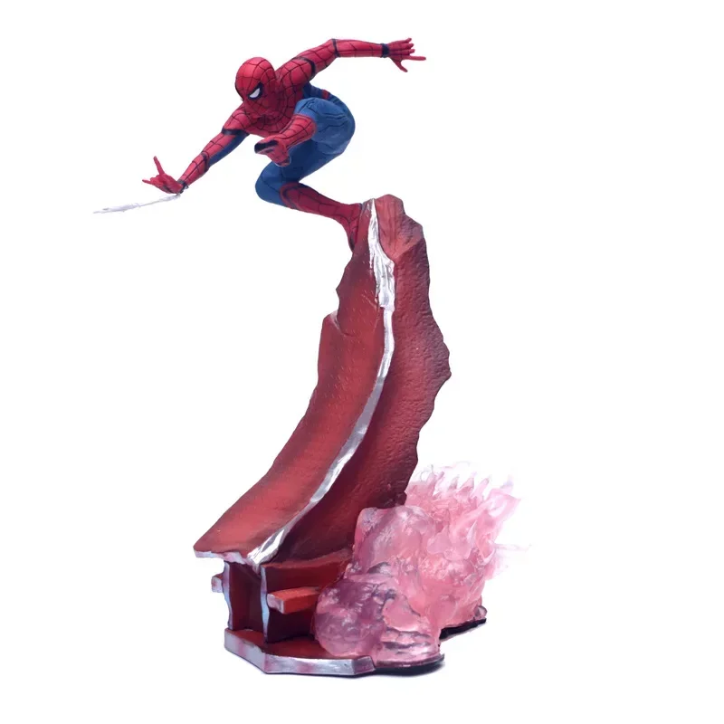 Marvel Spider Man 1/10 Action Figure เดสก์ท็อปตกแต่งของเล่นตกแต่งห้องเด็กวันเกิดคริสต์มาสของขวัญ