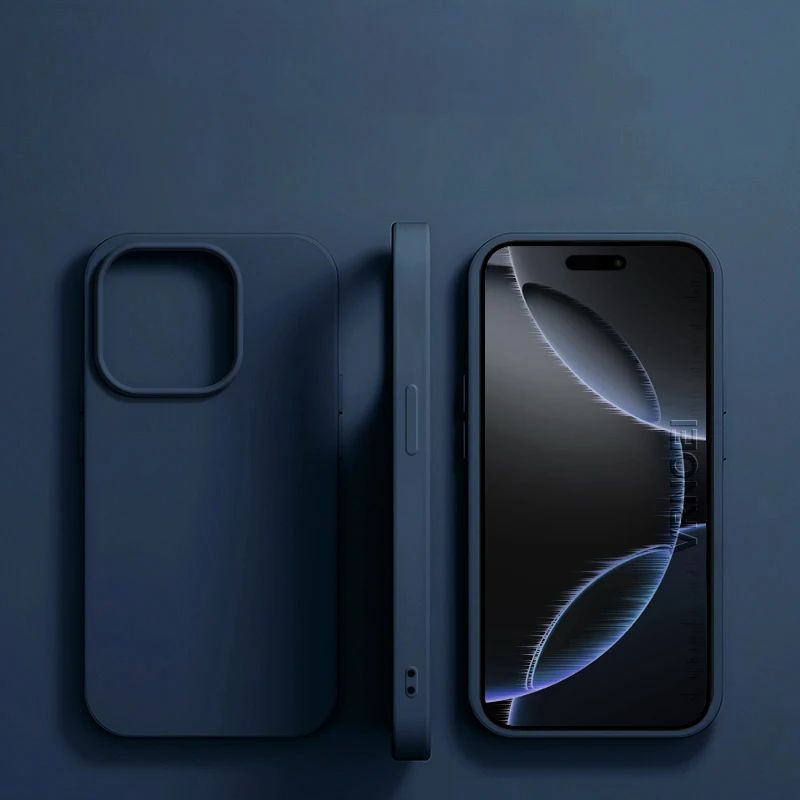 Originele Vloeibare Siliconen Telefoon Case Voor APPLE iPhone 11 13 12 14 15 16 Pro Max Plus 16E Gevallen Schokbestendige Beschermende Achterkant
