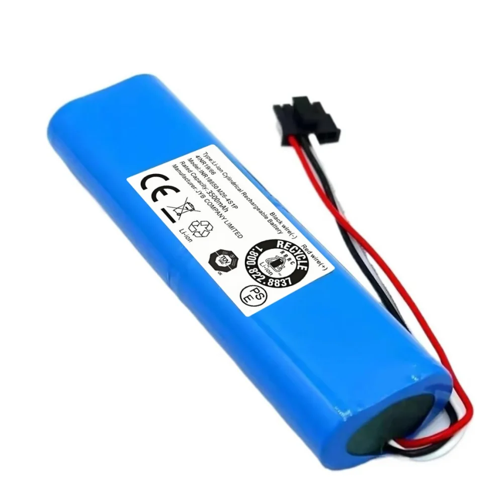 بطارية بديلة 14.4 فولت 3500 مللي أمبير في الساعة لـ Viomi V2 Pro/Mi Vacuum Mop-P STYJ02YM، لـ Lydsto R1/Rodmi Eve Plus Robot Vacuum Li-ion
