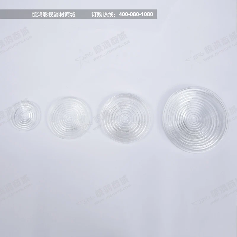 Fresnel  Round Glass Spotlight D50 80 112 130 175 250 mm for Stage Lamp Magnifier Threaded Lenses