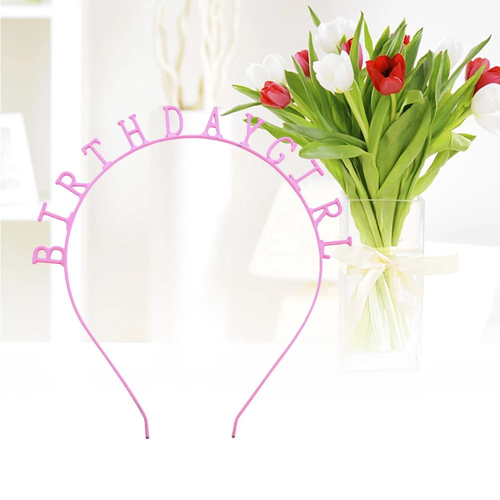 

Party Decorations Letter Headdress Headband Birthday Make up Kids Hair Accessories Baby
