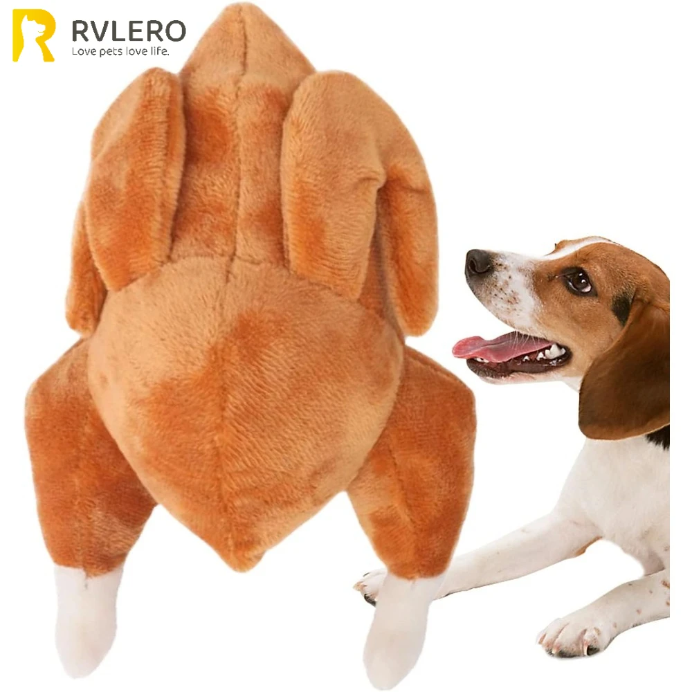 Interaktives Thanksgiving-Truthahn-Plüsch-Hundespielzeug mit Quietscher, weich, langlebig, ideal für kleine und mittelgroße, für festliche Spaß, tägliche Spielzeit