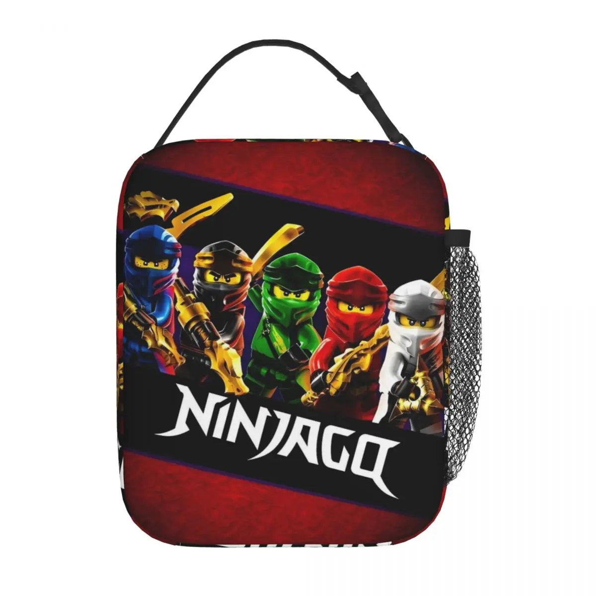 Custom Phantoms N-Ninjagos Insulated Lunch Bag for Women Portable Adventure Movie Cooler Thermal Lunch Tote Office Work School