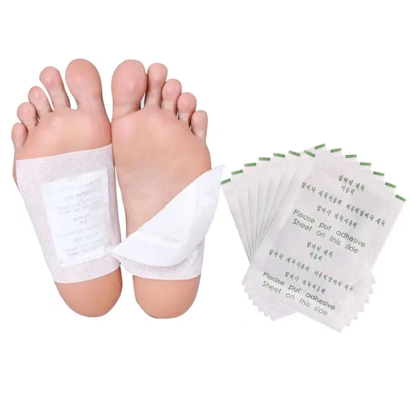 100PCS/lot Detox Foot Patch Bamboo Pads Patches With Adhersive Foot Care Tool Improve Sleep Slimming Foot Sticker Weight Loss VV