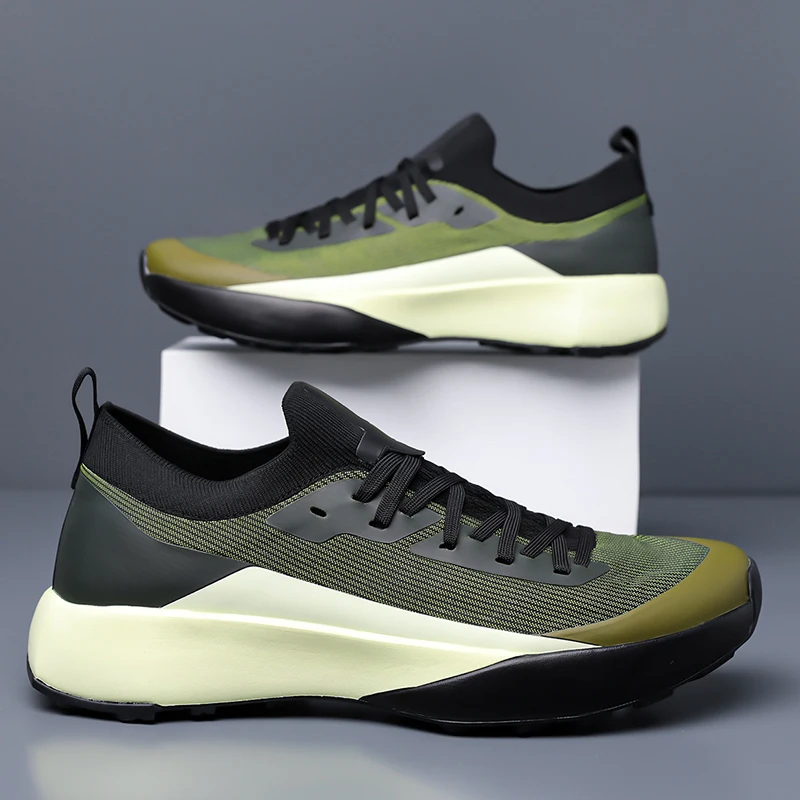 

Мужская повседневная дышащая спортивная обувь, увеличивающая рост, прогулочная противоскользящая и износостойкая модная спортивная мужская обувь 39-44