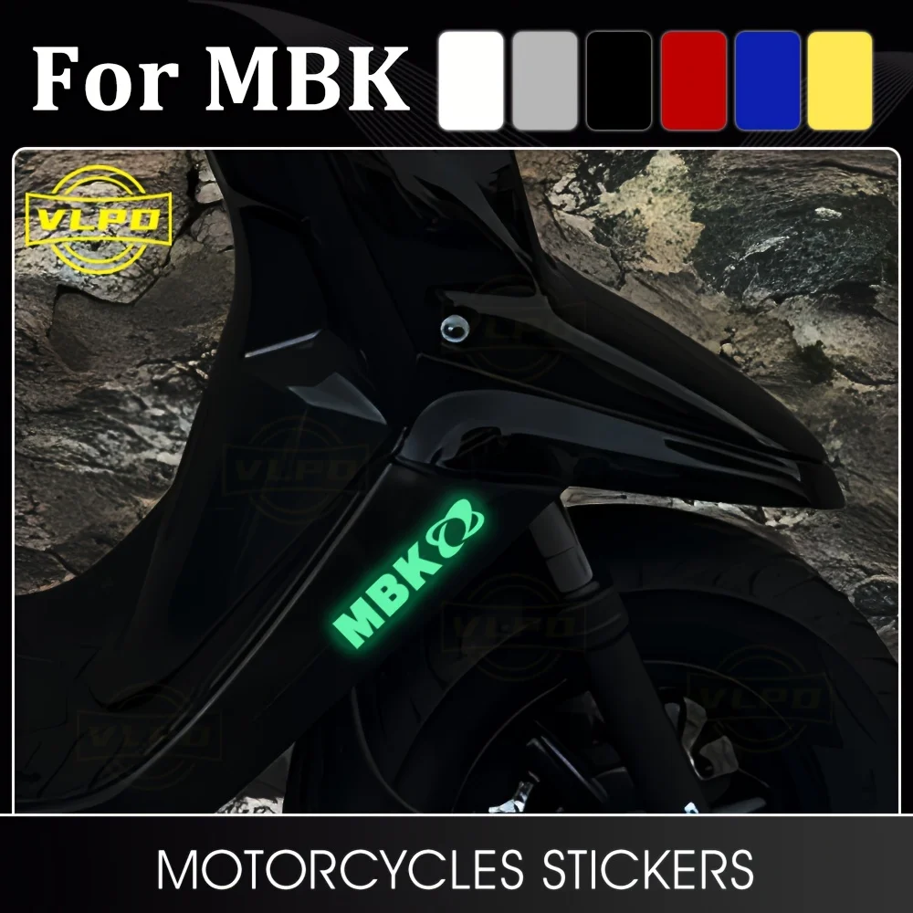 

2 шт./компл. для мотоциклетных наклеек MBK, многоцветные (белые/серые/черные/красные/синие/желтые/зеленые) водонепроницаемые декоративные наклейки