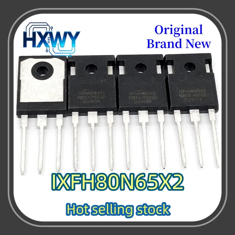 

3/30 pcs IXFH80N65X2 80N65X2 TO-247 MOSFET transistor electronic IC new original in stock fast shipping