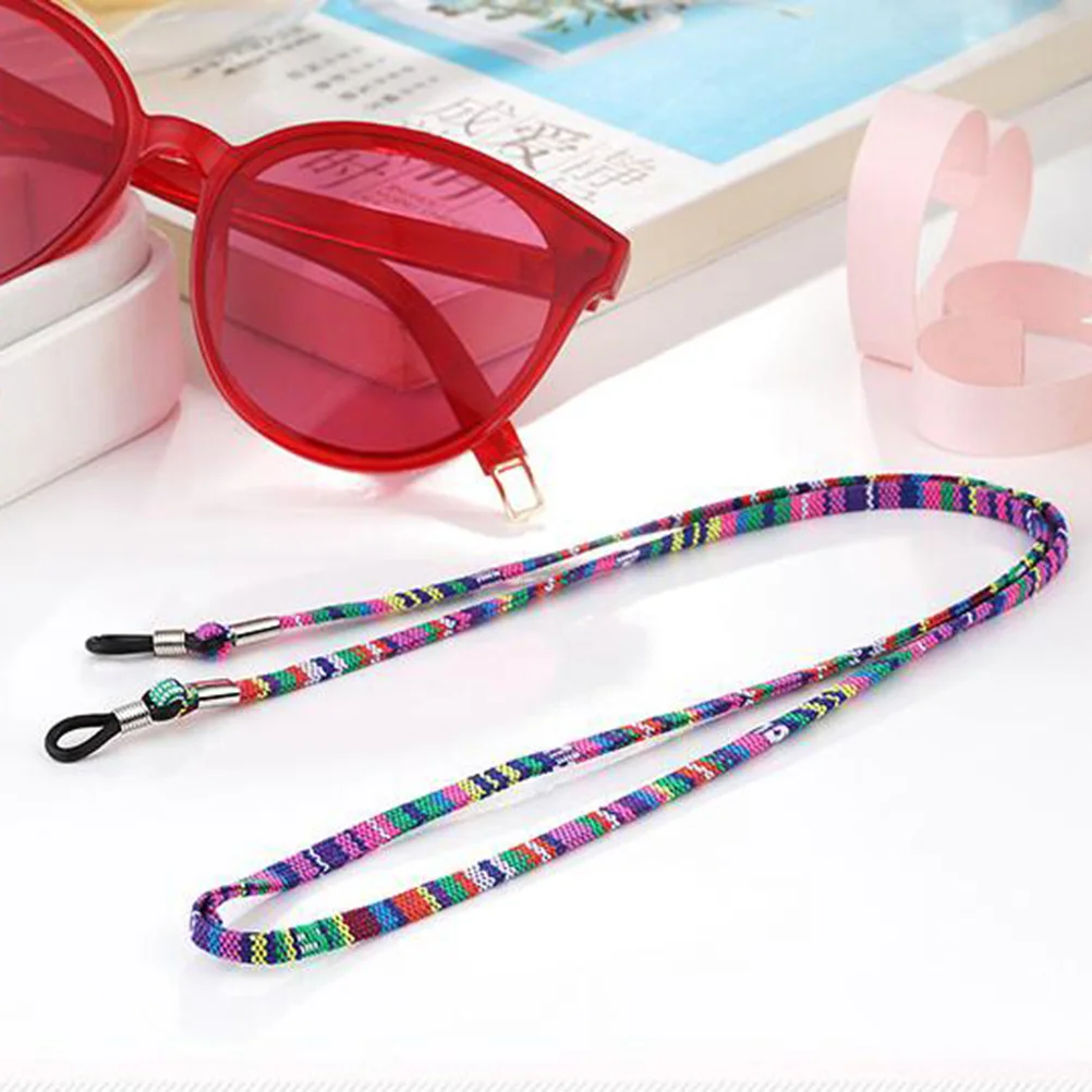 

Decorative Eyeglass Chain Stylish Lightweight Durable Glasses Retainer For Women Purple Washable Hypoallergenic Eyewear