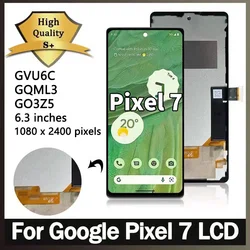 6.3''TFT Quality For Google Pixel 7 Lcd Display Digital Touch Screen With Frame For Google Pixel7 GVU6C, GQML3, GO3Z5 Screen