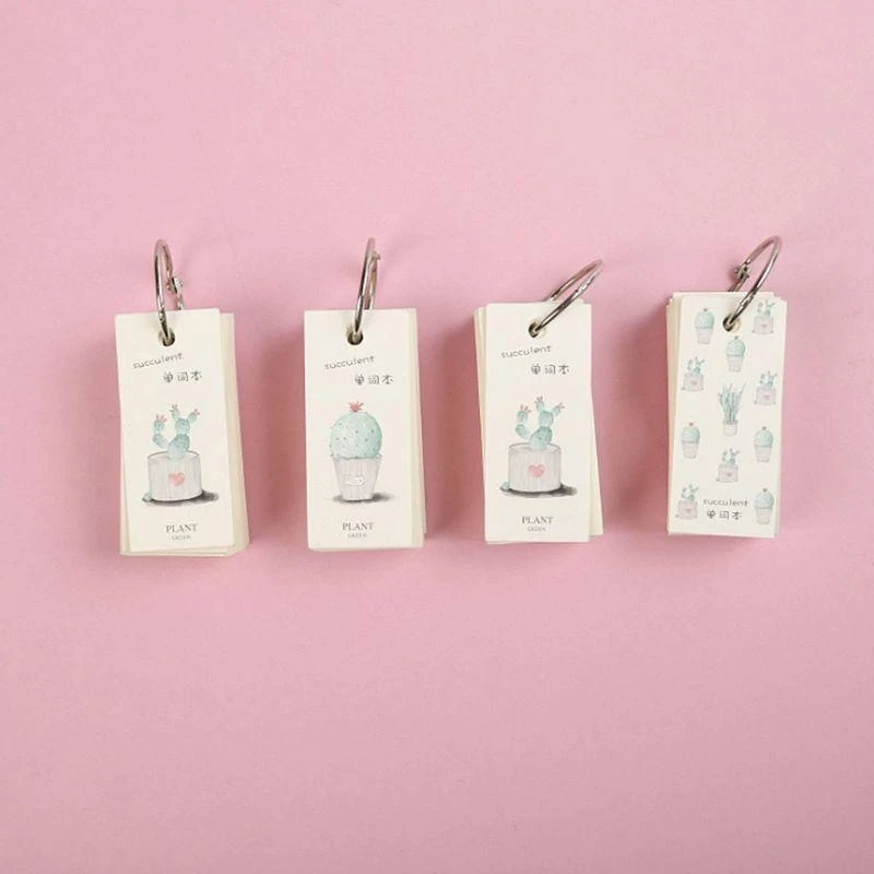 W89C Cartoon Mini Pocket Notebook Blank 110 Prześcieradło