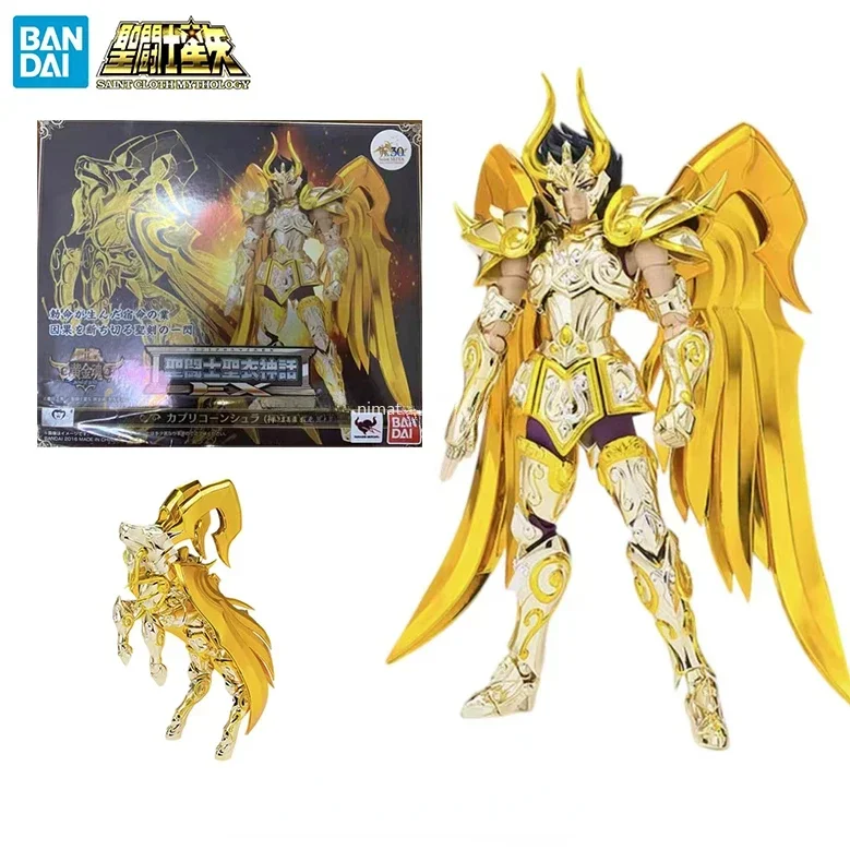 

In Stock BANDAI Holy Cloth Myth EX Capricorn Shura Divine Cloth Saint Seiya Golden Soul Anime Character Model Toy Collection