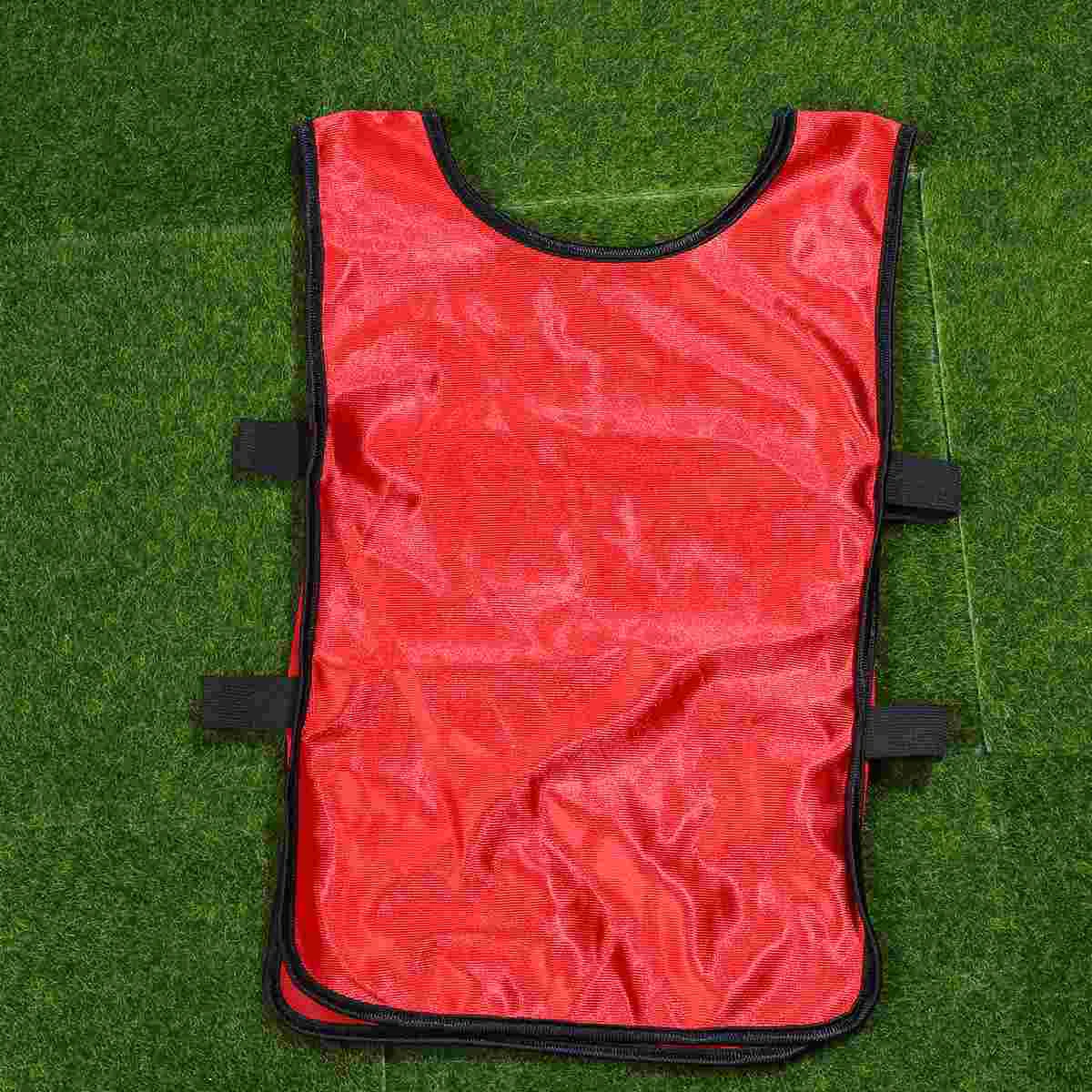 6 Pcs Breathable Vest Football Scrimmage Bib Fast Drying Training Soccer Jersey Waistcoat Basketball