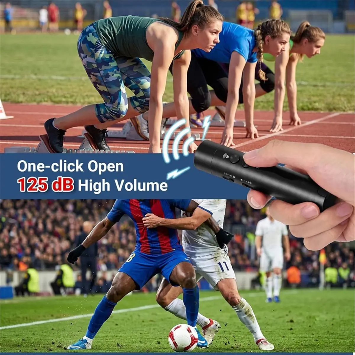 Rechargeable Electronic Whistle Emergency Whistle with Lanyard for Referees, Coaches, Teachers & Outdoor Activities