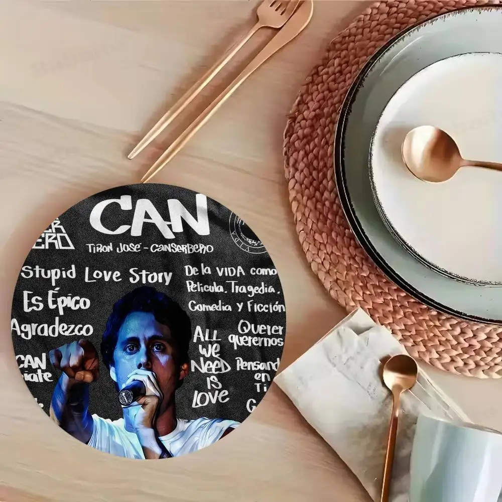 Canserbero Pop Music Singer Star Vintage Wooden Designs for Coffee & Tea, Washable Art Pieces for Cozy Home Cafe