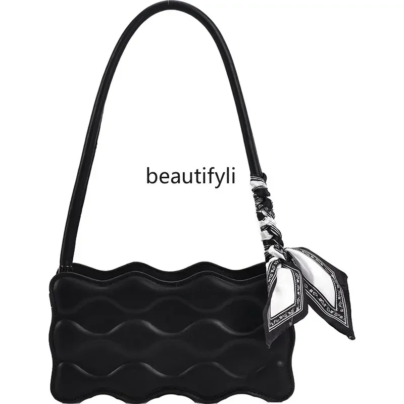 

L11 yj Модная женская сумка Высококачественная универсальная сумка через плечо под мышками Горизонтальная квадратная сумка с тиснением