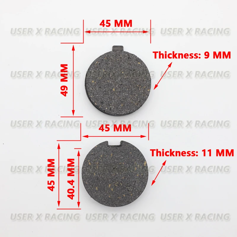 USERX Motorcycle disc brake pad Brakes Front Rear Disc Brake Pads For Scooter High temperature resistance Friction resistance