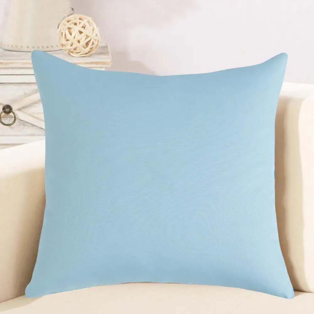 

Waterproof Zippered Pillow Case Waterproof Outdoor Cushion Cover with Zipper Closure Solid Color Throw Pillow Case for Sofa